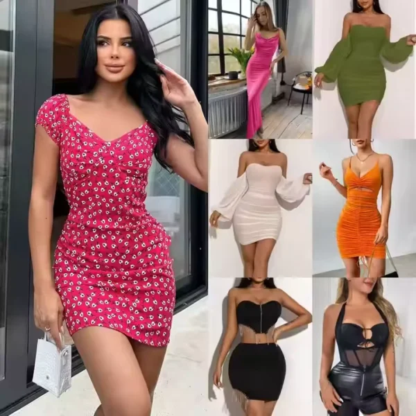 2025 Clearance Women’s Clothes Wholesale – Casual Dresses & T-Shirts Bulk Liquidation